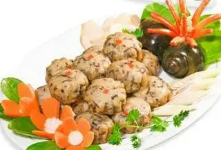 Ốc Nhồi Basa - 3 Viên - 15.000 ₫ tại Lạp Xưởng Nướng Đá Lộc Phát - Nguyễn Lâm