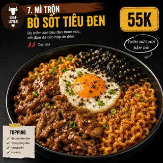 Hình ảnh Mì trộn bò sốt tiêu đen