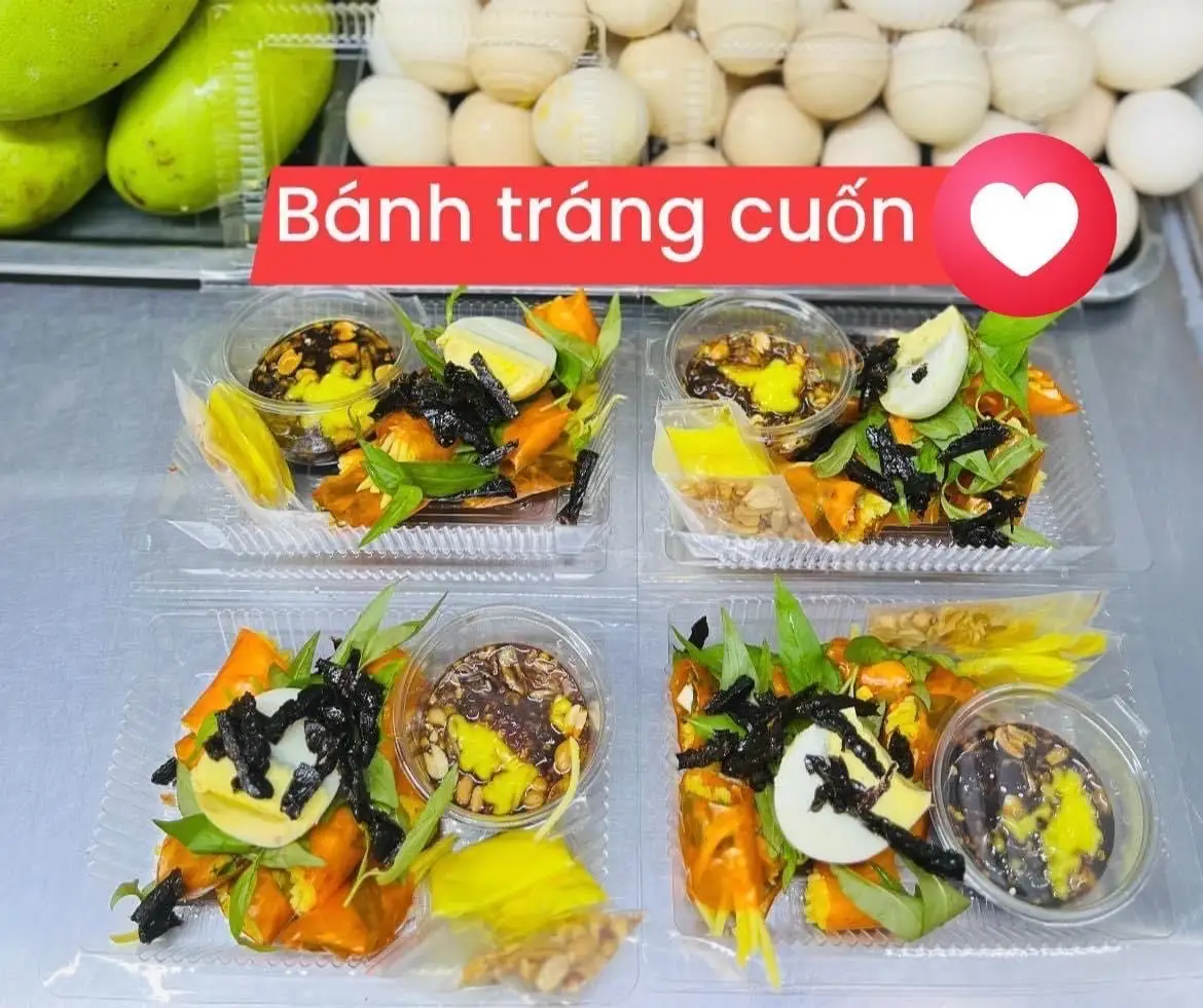 Bánh Tráng Cuốn - 28.000 ₫ tại Bánh Tráng Chị Ba - Tôn Thất Thuyết