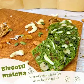 Hình ảnh Bánh Biscotti Trà Xanh 100g