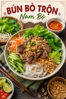 Hình ảnh BÚN BÒ TRỘN NAM BỘ
