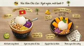 Combo Cặp Đôi: Dừa & Xoài Trọn Vị (Tiết kiệm 5K)  - 79.000 ₫ tại Kem Xôi Dừa & Xôi Xoài - Kem Dừa Non - Nguyễn Văn Linh