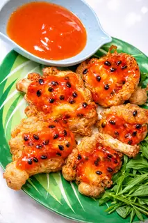 NẤM GIÒN SỐT CHANH DÂY - 89.000 ₫ tại Tiệm Chay Thong Thả - Hòa Hảo