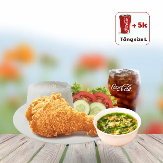 Hình ảnh Cơm đùi gà - canh