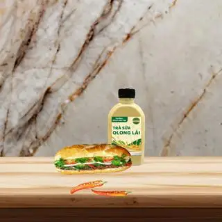 Bánh mì truyền thống + Trà sữa Olong Lài - 53.000 ₫ tại Bánh Mì Patê Gia Lai Benri Bread - Hoàng Hoa Thám