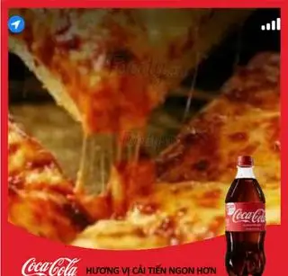 Hình ảnh Combo Pizza bò xay xốt kem size L - Coca