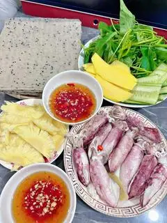 Mực hấp cuốn rau muống 2 – 3 người - 288.000 ₫ tại Bún Thái Hải Sản & Mực Hấp Cuốn Rau Muống - Bún Thái 2 Thuận - Năm Châu