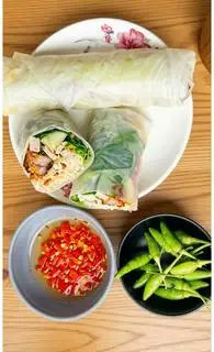 Hình ảnh bánh cuốn (mắm chua ngọt)