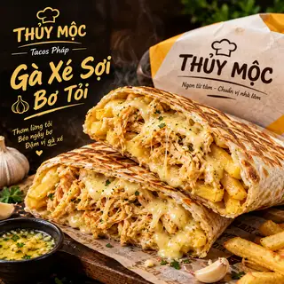 Hình ảnh Tacos Gà xé sợi xào bơ tỏi Size M