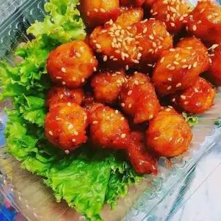 Hình ảnh combo cơm gà viên sốt cay ngọt+pepsi