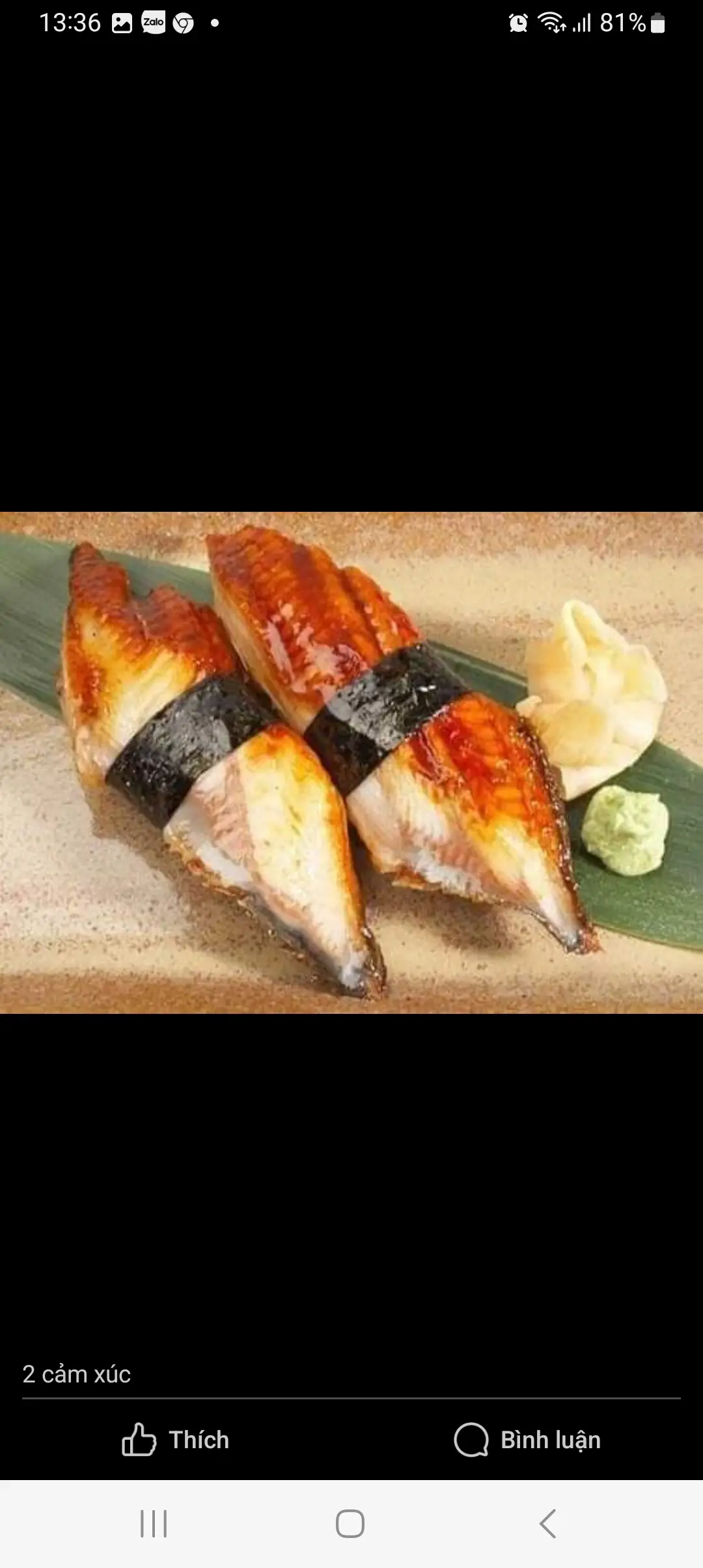 Sushi lươn Nhật - 40.000 ₫ tại Sushi Viên Phương Mập - Hoàng Diệu