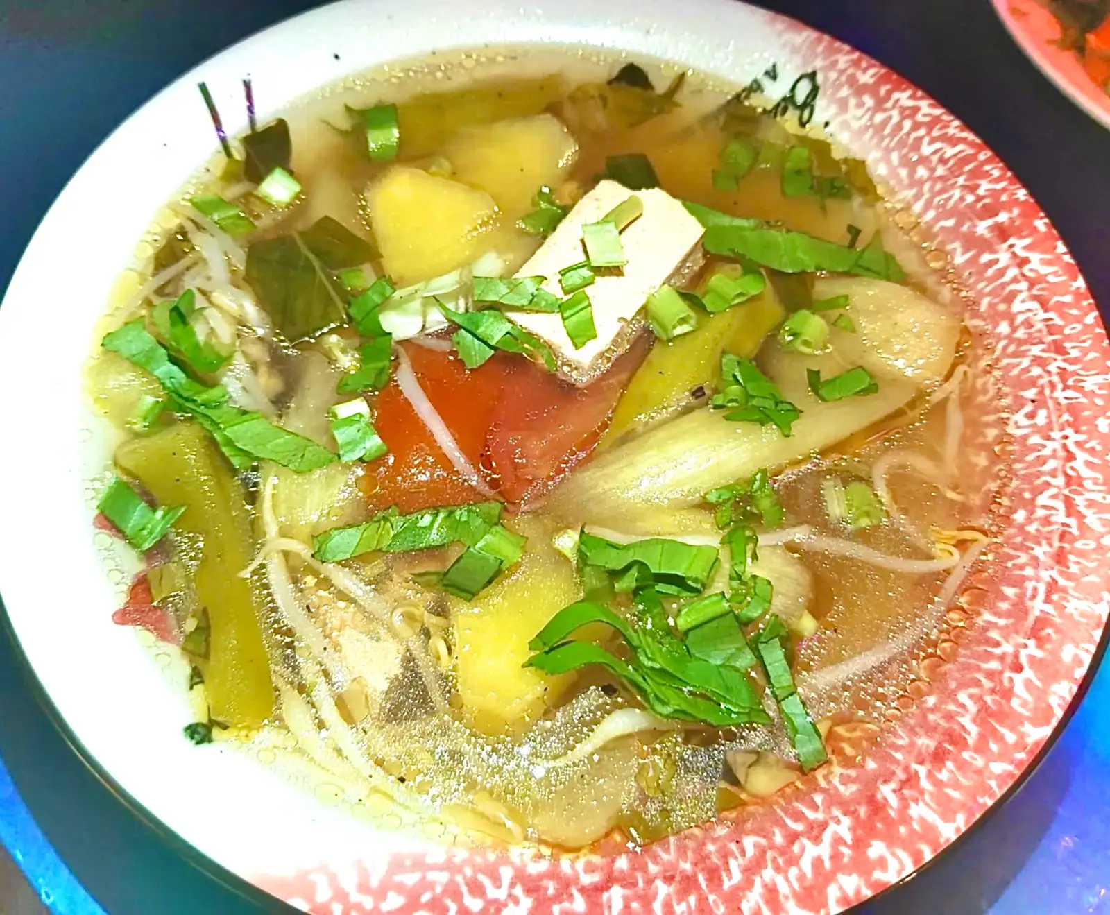 Hình ảnh Canh Chua Đậu Hủ Chay (Vegetarian Sweet And Sour Soup)