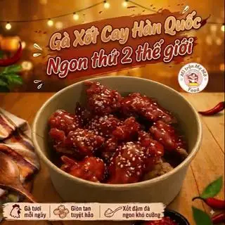Hình ảnh Gà Rán Sốt Hàn Cay Ngọt 