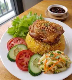 Hình ảnh CƠM GÀ CHIÊN NGON MÁ ĐÙI