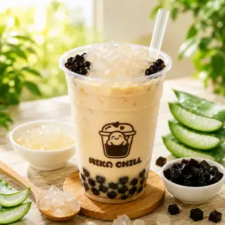 Trà sữa ô long full topping - 50.000 ₫ tại MIKA CHILL - Trà Trái Cây, Trà Sữa & Cà Phê - Lạc Long Quân