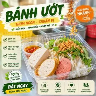 Bánh ướt đầy đủ - 35.000 ₫ tại Su Su - Bún Thịt Nướng, Bún Thịt Chiên & Bánh Ướt - Hùynh Tấn Phát