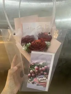 Hình ảnh BÓ HOA HỒNG NHŨ 3 BÔNG