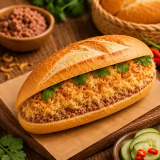 Hình ảnh Bánh mì pate chà bông 