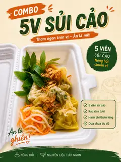Hình ảnh Combo 5 viên sủi cảo ngẫu nhiên