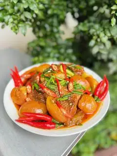 Hình ảnh Cơm __ Cá Diêu Hồng Kho Cà Chua 