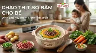 Hình ảnh cháo thịt bò phô mai 