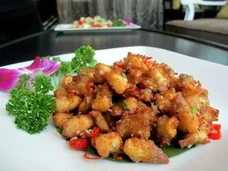 Hình ảnh sụn gà xào satế