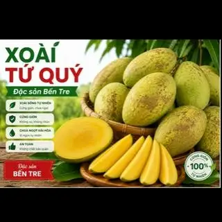 Xoài tứ quý 300g - muối tôm - 30.000 ₫ tại Tiệm Nhà Mèo- Trái Cây Cắt Sẵn- Nguyễn Xí