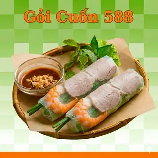 1 Gỏi cuốn - Tôm , Thịt - 13.500 ₫ tại Gỏi Cuốn 588 - Tỉnh Lộ 10