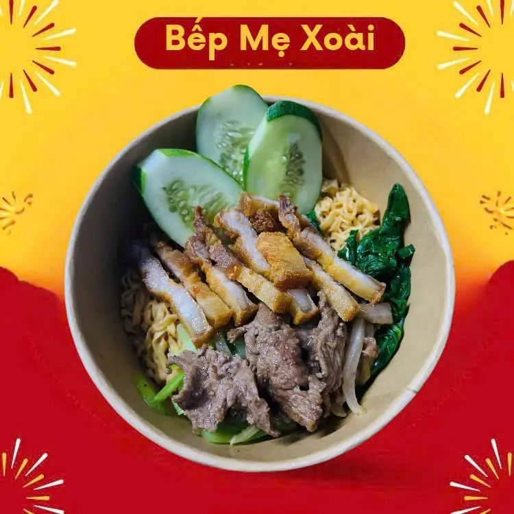 Hình ảnh Mỳ trộn Ba rọi + bò xào