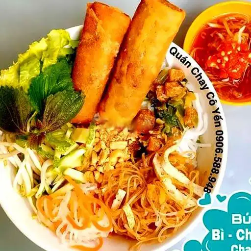 Bún bì chả giò chay - 40.000 ₫ tại Cơm Chay Liên Yến - Trần Văn Đang