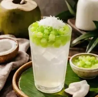 Hình ảnh Nước dừa trân châu dừa