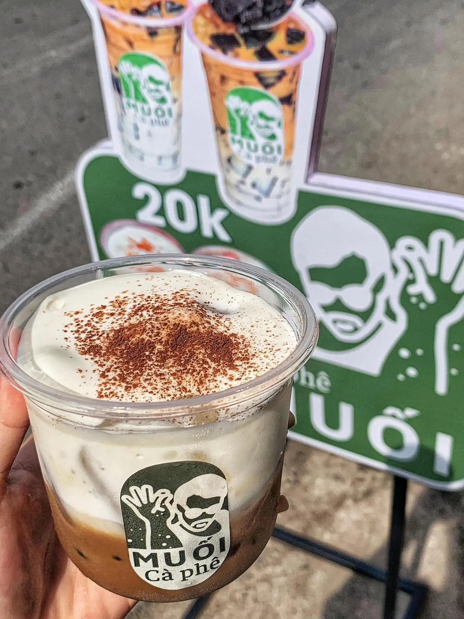 Cà Phê Muối Ly Lớn 700ml - 46.000 ₫ tại Cà Phê Muối Chú Rắc - Cà Phê Sữa Tươi Sương Sáo - 31/3 Điện Biên Phủ