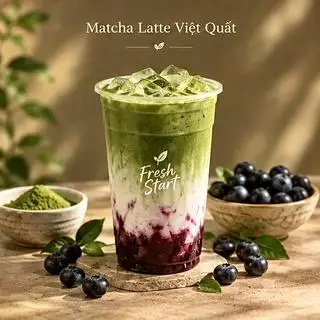 Hình ảnh Matcha Latte Việt Quất