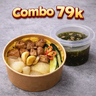 Combo cơm bò cháy tỏi - canh rong biển - 79.000 ₫ tại Cơm Hải Sản Phủ Trứng - Trà Sữa & Trà Trái Cây - Nguyễn Trãi