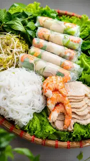 gỏi cuốn tôm thịt tương đậu phộngn5 cuốn - 60.000 ₫ tại Chân Gà Sốt Thái & Gỏi Cuốn Mẹ Sữa - Đường 54