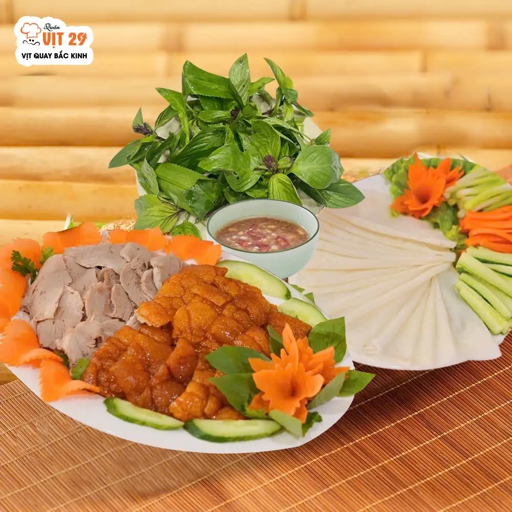 Hình ảnh Vịt quay Bắc Kinh chuẩn vị