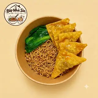 Hình ảnh Mì Trộn Hoành Thánh Chiên