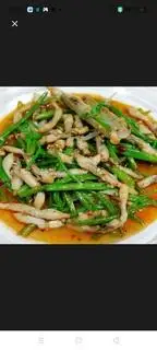 Hình ảnh Ốc móng tay xào rau muống