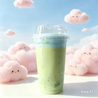 Hình ảnh Matcha mây bồng bềnh