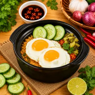 Hình ảnh Cơm Chiên 2 Trứng Ốp La