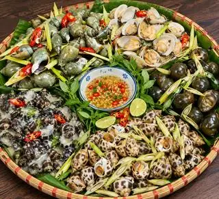 Hình ảnh combo 5 món ốc 
