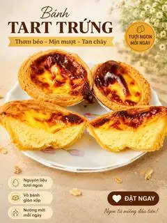 Hình ảnh Bánh Tart Trứng Set 4 Bánh