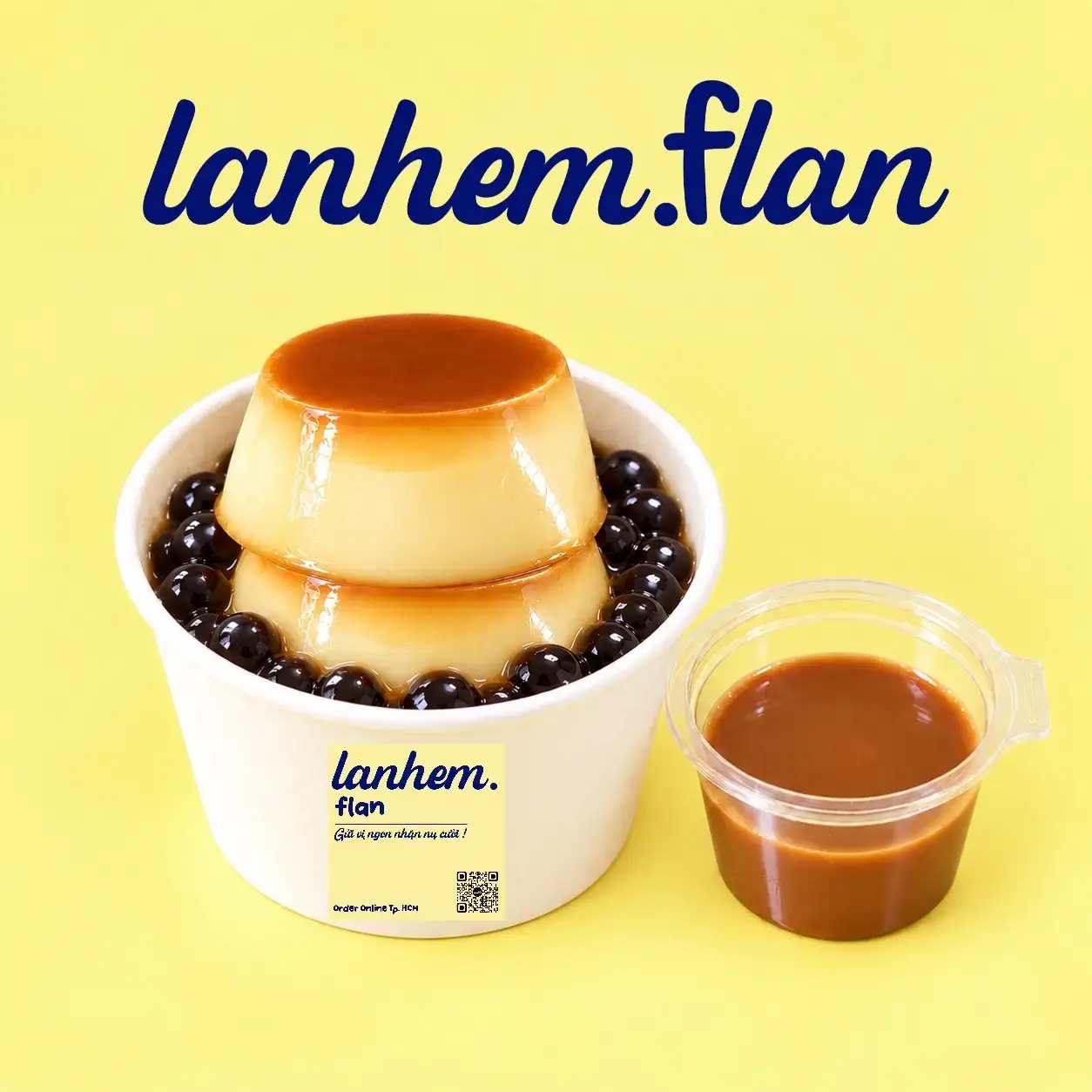 Hình ảnh Flan Uyên Ương Trân Châu