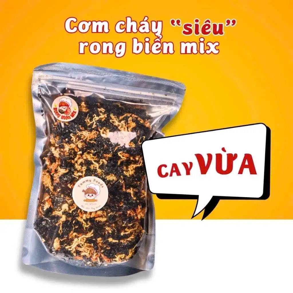 Hình ảnh Cơm cháy siêu rong biển mix chà bông - cay vừa