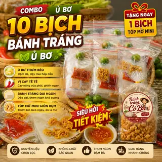 Hình ảnh Combo 10b ủ bơ mix vị(tặng 1 gói tóp mỡ mini)