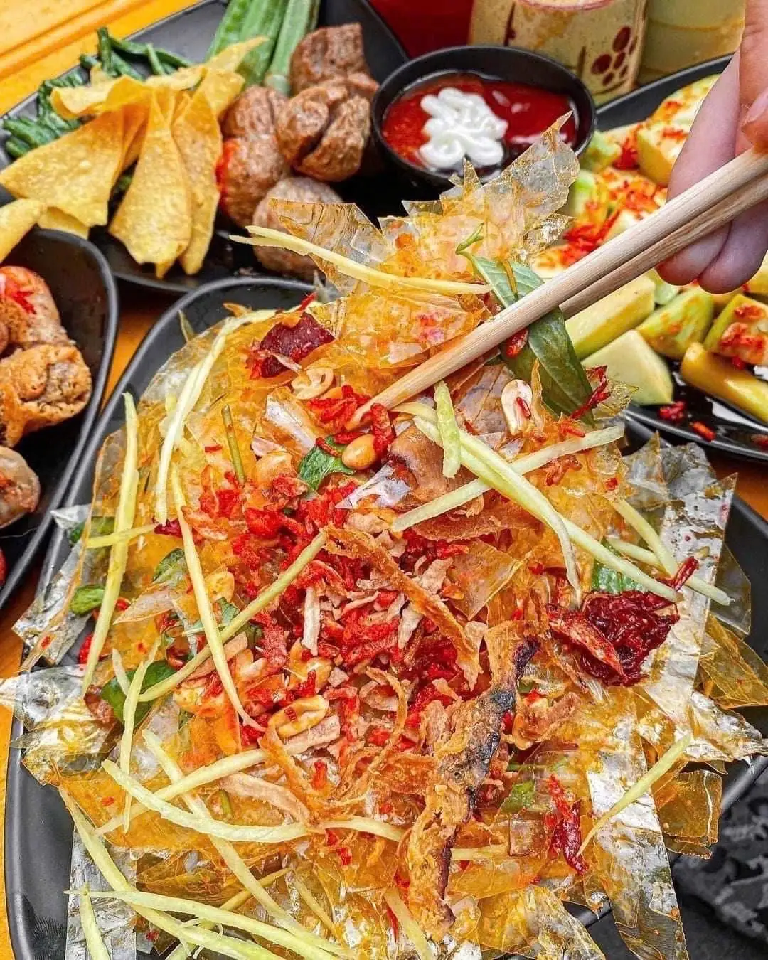 Bánh Tráng Trộn  - 36.000 ₫ tại Bánh Mì Thịt Nướng 83 - Hoà Hưng 