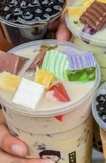 Trà Sữa Trân Châu Vị Hạt Dẻ fulltooping Bánh flan - 48.000 ₫ tại Trà Sữa - Ăn Vặt Anh Thư - Lê Văn Lương