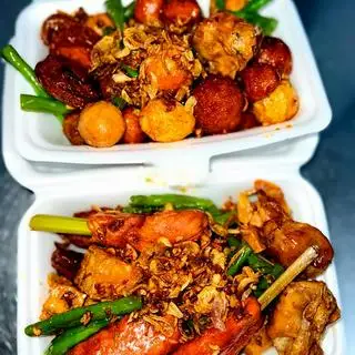 Combo cá viên chiên mắm tỏi lớn - 125.000 ₫ tại Bếp Bà Bảy - Mì Trộn & Cá Viên Chiên - Huỳnh Đình Hai
