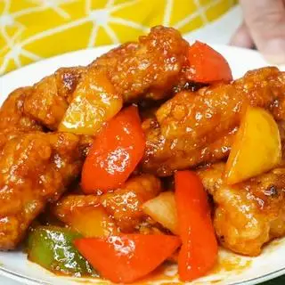 Hình ảnh Cơm Sườn xào chua ngọt