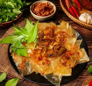 Bánh Tráng Dẻo Trộn SaTe Bò Hành Phi Giòn Béo - 38.000 ₫ tại Bánh Tráng Dẻo Cuốn Trộn Y2 - Cách Mạng Tháng Tám